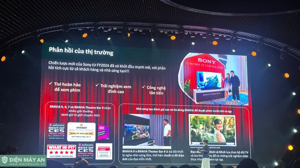 Điện máy Quang Hưng vinh dự nhận danh diệu "ĐIỂM VÀNG KINH DOANH TIVI SONY NĂM 2024" từ Sony Việt Nam & hệ thống phân phối Samnec